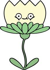 cute cartoon flower