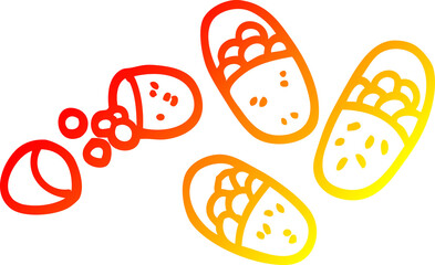 warm gradient line drawing cartoon tablets