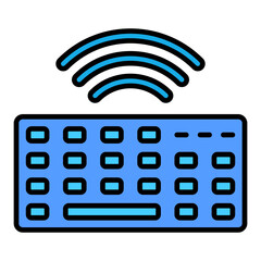Keyboard Filled Line Icon