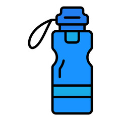 Bottle Filled Line Icon