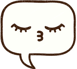 Obraz premium Speech Bubble Chalk Drawing