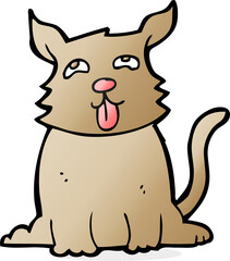 cartoon happy dog
