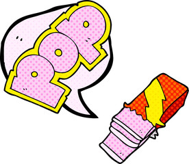comic book speech bubble cartoon bubble gum
