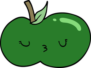 cartoon cute apple