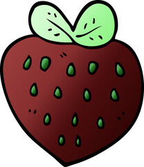 cartoon doodle strawberry fr