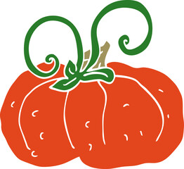 cartoon doodle winter squash