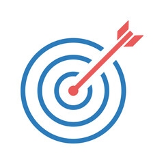 Target icon. Vector illustration.