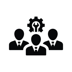 Technical Team icon. Vector illustration.