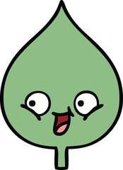 cute cartoon expressional leaf