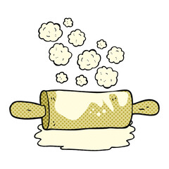 cartoon rolling pin