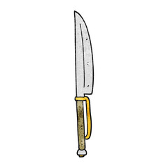 textured cartoon knife