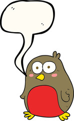 speech bubble cartoon robin