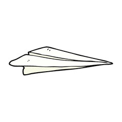 cartoon paper airplane