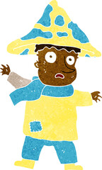 cartoon magical mushroom man