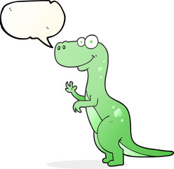 speech bubble cartoon dinosaur