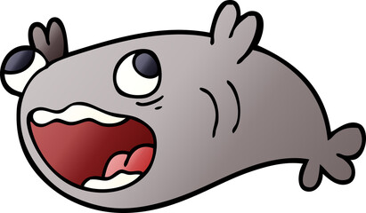 cartoon doodle of a fish