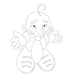 Baby Child Outline Illustration