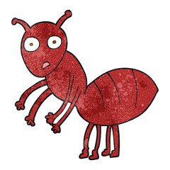 textured cartoon ant