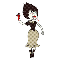 cartoon blood sucking vampire girl