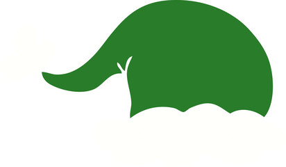cartoon doodle elf hat