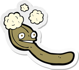 sticker of a cartoon spoon