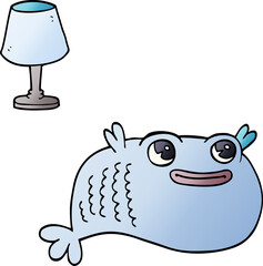 cartoon doodle of a fish