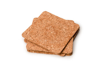Coaster for a cup isolated on a white background.