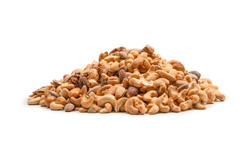 A group of almonds, pistachios, walnuts, macadamia, cashews.