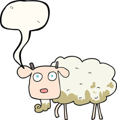 speech bubble cartoon muddy goat