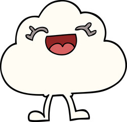 cartoon doodle expressive weather cloud