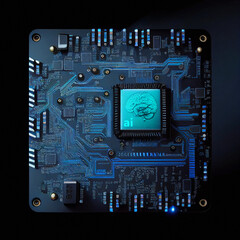 Fototapeta premium Artificial Intelligence Chip - Generative Ai