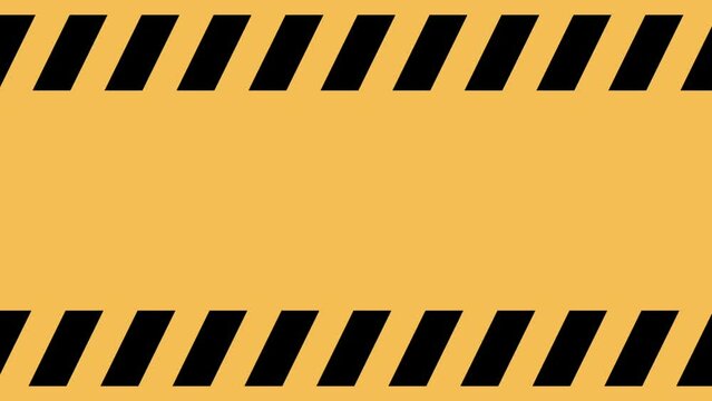 Yellow warning  sing animation 