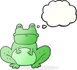 thought bubble cartoon frog