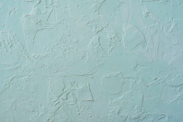 Abstract blue painted wall texture background or pattern. Spanish plaster texture