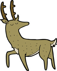 cartoon stag