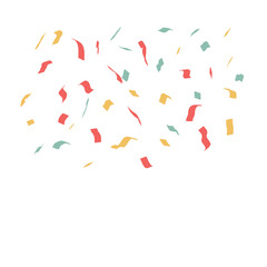 Fototapeta na wymiar colorful confetti party