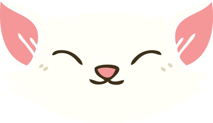 quirky hand drawn cartoon cat