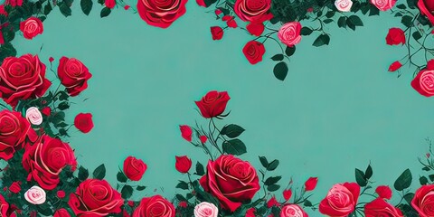 rose background design element for backgrounds, banners, wallpapers, posters and covers IA