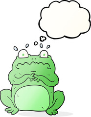 thought bubble cartoon funny frog