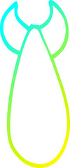 cold gradient line drawing cartoon atomic bomb