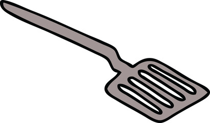 quirky hand drawn cartoon spatula