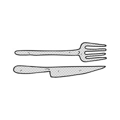 cartoon knife and fork