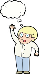 cartoon man asking question with thought bubble