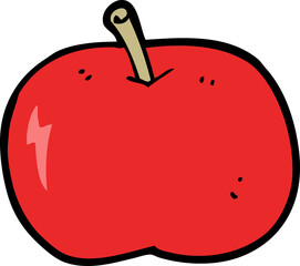 cartoon shiny apple