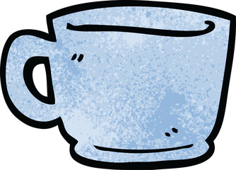 cartoon doodle of a tea cup