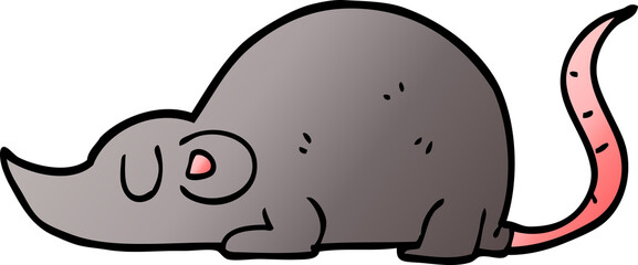 cartoon doodle mouse rat