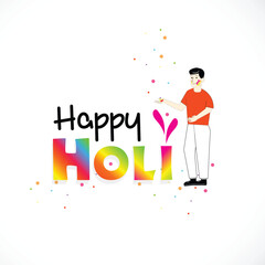 Holi festival celebrations splash of color vector background