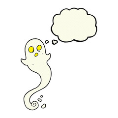 thought bubble cartoon halloween ghost