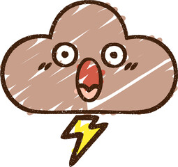 Raincloud Chalk Drawing