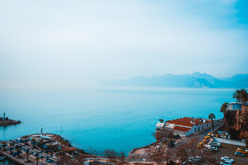 Old town (Kaleici) and harbor in Antalya, Turkey